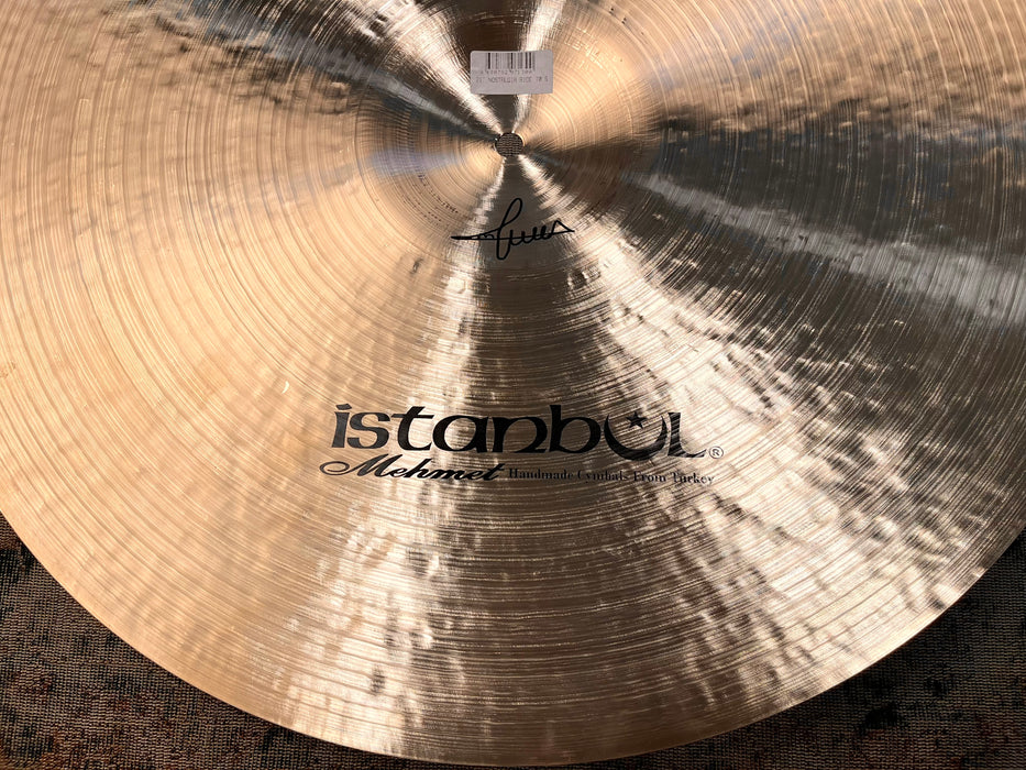 Ultra Warm ISTANBUL Mehmet Nostalgia 70s 21” Ride ONLY 2024 g Super Crashable! GLOWING Tone