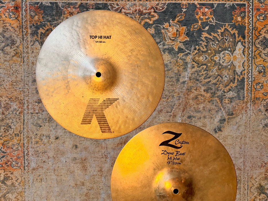 ULTRA CRISP Zildjian K/Z COMBO 13" Hihats 890 1438 g SEMI DRY! Discontinued???