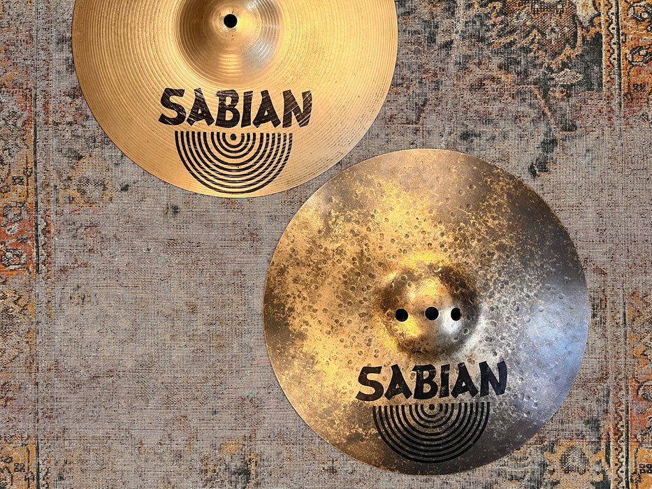 Sabian FUSION 13" Hihats 870 1576 g K/Z style CLEAN CRISP TONE! Brilliant FINISH AA