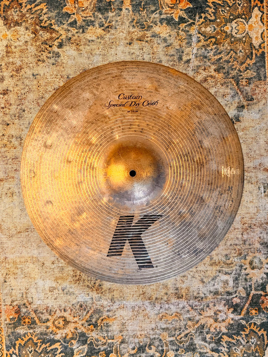 Zildjian K Custom SPECIAL DRY CRASH 18” DARK COMPLEX Thin At 1280 g WHY PAY $464??!!