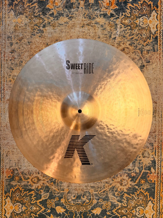 Zildjian K Sweet Ride 21” DARK! Smooth CRASHABLE! Versatile! 2398 g Don’t PAY $525?