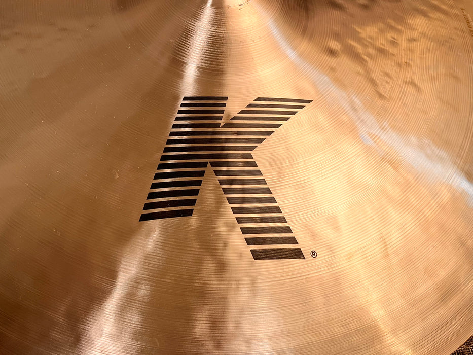 ZILDJIAN K 22” PAPER THIN Crash 400th ANNIVERSARY Stamp! PERFECT! 2052 g