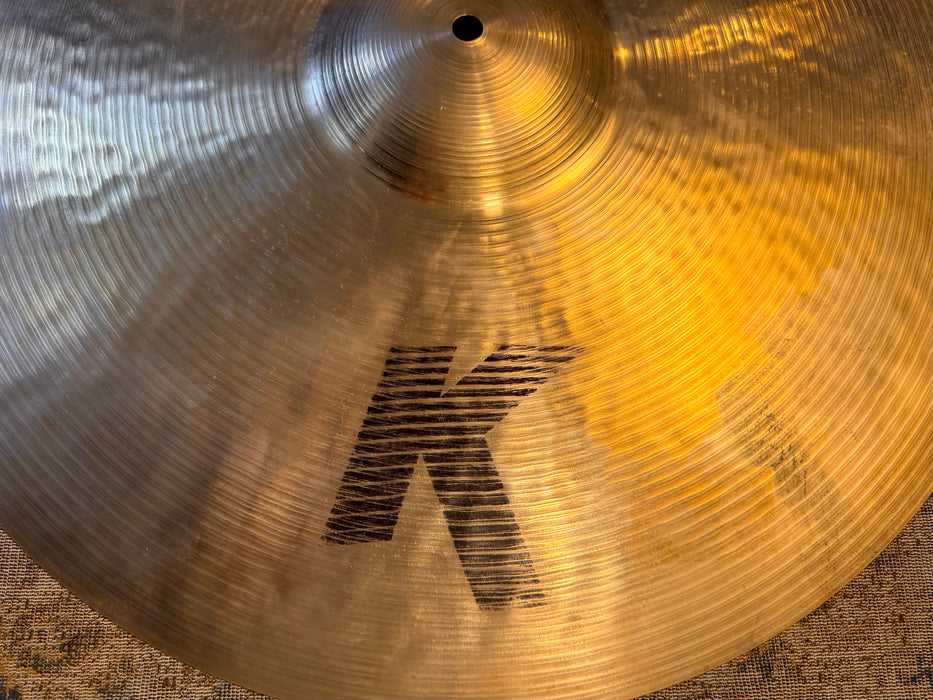 Rare Discontinued Zildjian 22” K Heavy Ride 3562 g ULTRA DARK Smooth! VINNIE! Amazing Definition!