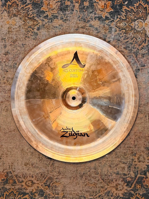 Zildjian A CUSTOM China 18” CLEAN! Darker One! Hand Picked! 1298 g  Don’t Pay $425 For A GUESS AT TONE!
