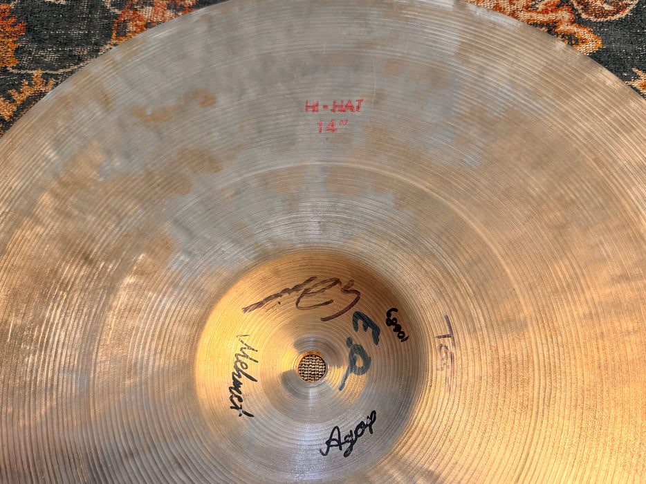 Rare ISTANBUL Pre Split AGOP MEHMET 14” Hihats Dark Semi-Dry Complex! 1068 1190 g Sound Awesome!
