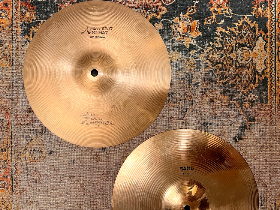 Zildjian COMBO 13” NEW BEAT BRILLIANT BAND Hihats 822 1016 g TIGHT CRISP Fast & Articulate!