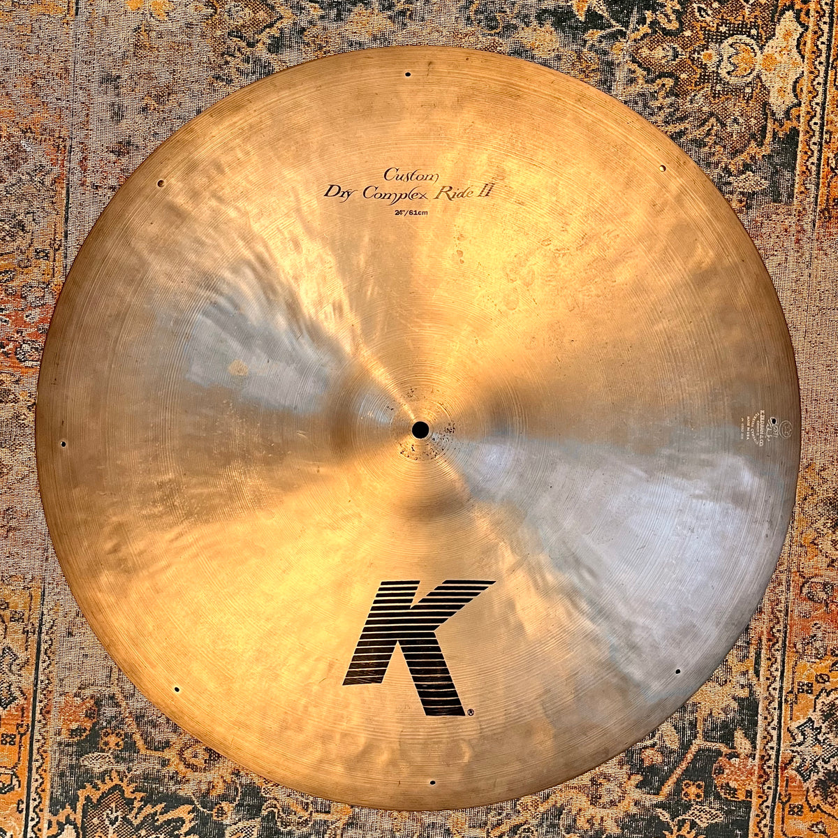 SIGNED BY BILL STEWART Zildjian BILL STEWART 24” K CUSTOM DRY
