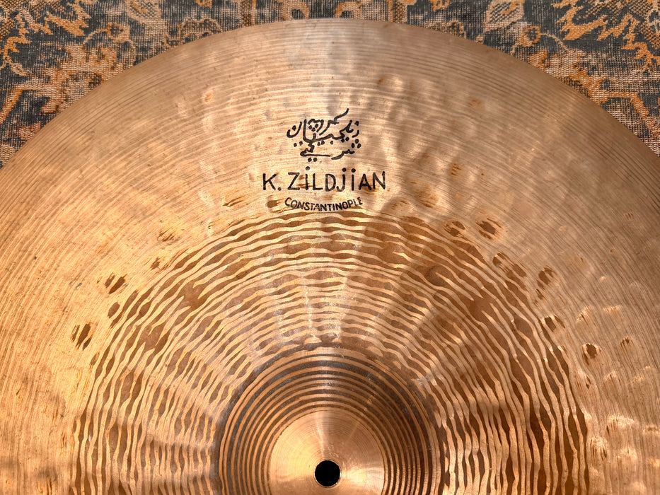 Rare Zildjian K CONSTANTINOPLE HI BELL MEDIUM THIN LOW 22” Ride 2568 g HYBRID! EARLY ONE!