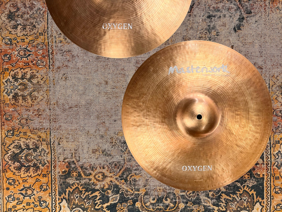 MASSIVE 16” LIGHT COMPLEX Pre Aged Masterwork Hihats 1022 1203 g PERFECT