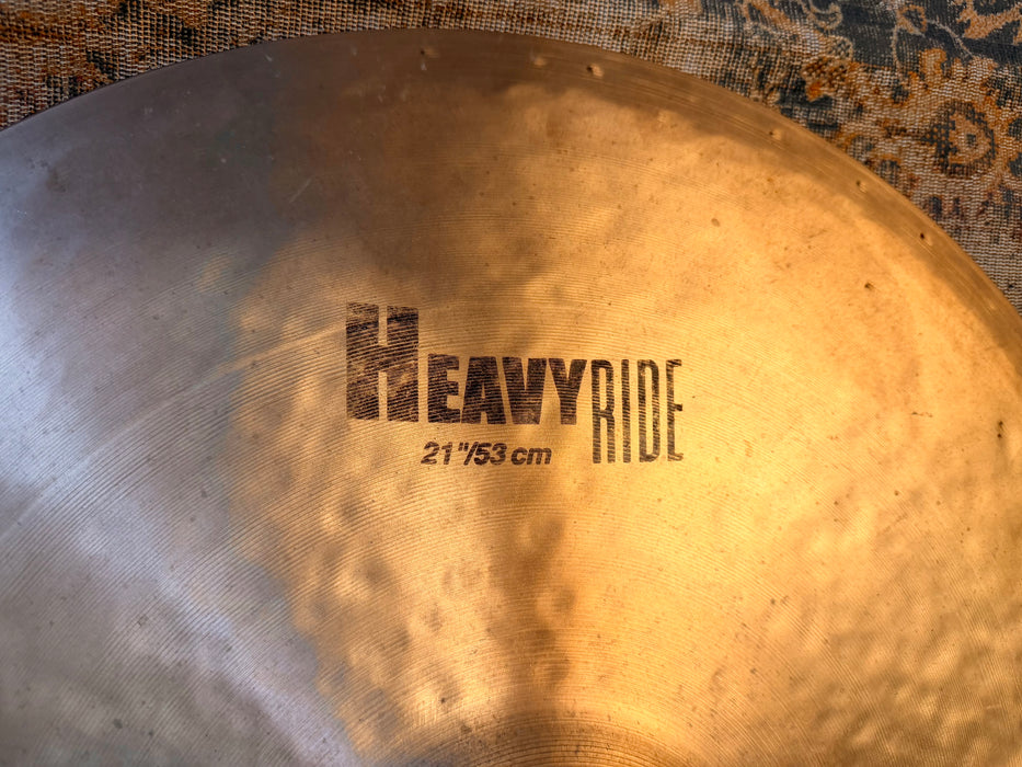 Zildjian 21” K Heavy Ride DISCONTINUED! SMOOTH DARK Versatile! Aged Mellowed  21 Years! 3272 g