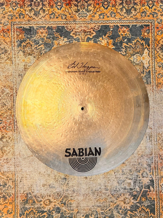 RARE Sabian ED THIGPEN Signature 22” CRYSTAL FLAT RIDE In Brilliant! Ultra Dark! Beautiful! 2926 g