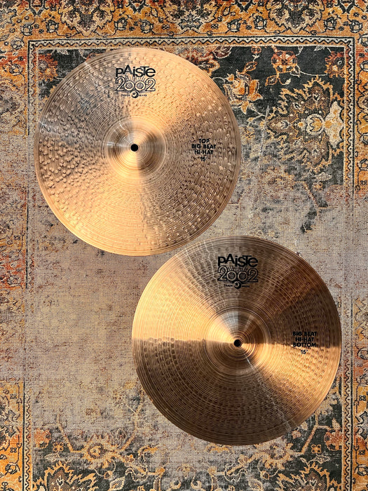 PAISTE 2002 15" BIG BEAT HIHATS THIN At ONLY 796 952 g CLEAN! DARK & Responsive! Why PAY $604?
