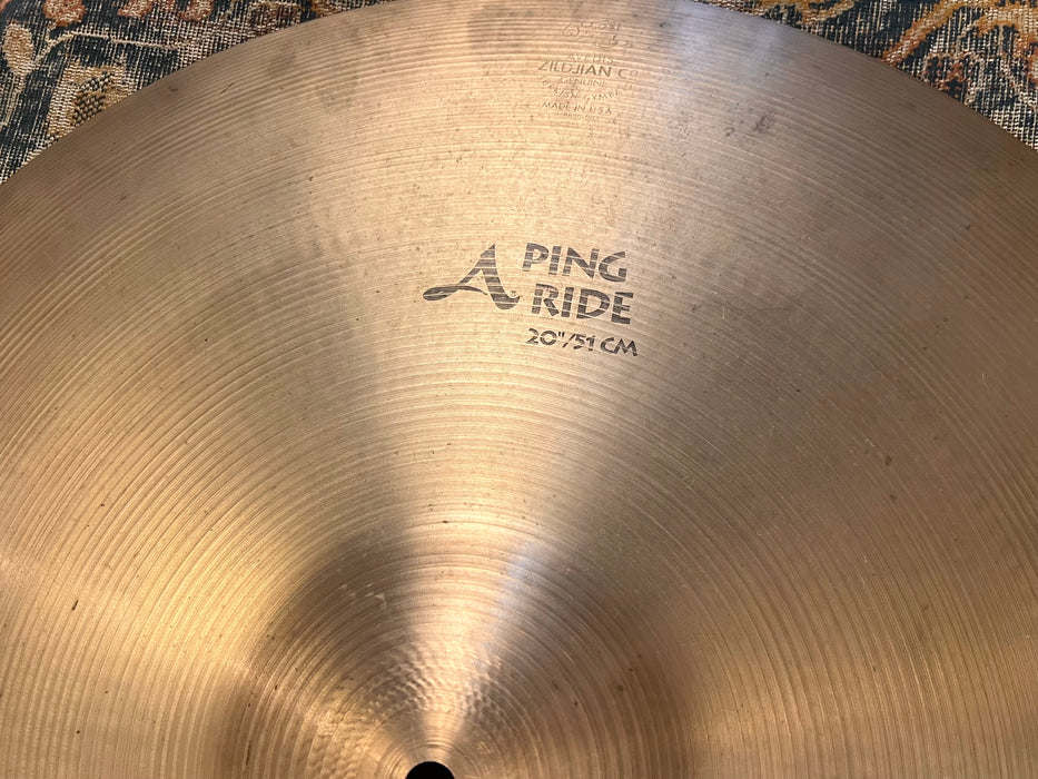 CLEAN Zildjian PING Ride 20” 2825 g Strong Articulation! Don’t Pay $350!