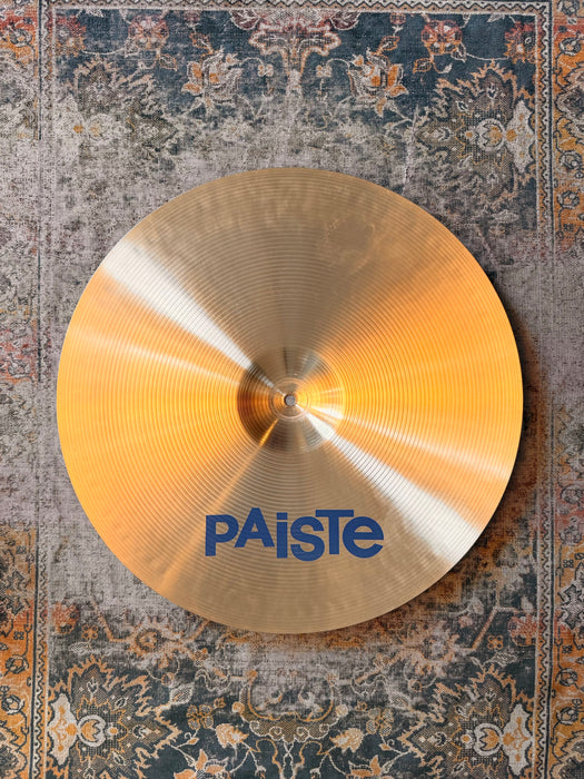 Vintage Paiste BLUE LABEL 602 HEAVY Ride 20” 2518 g SUPER CLEAN LOOK! SUPER CLEAN TONE!
