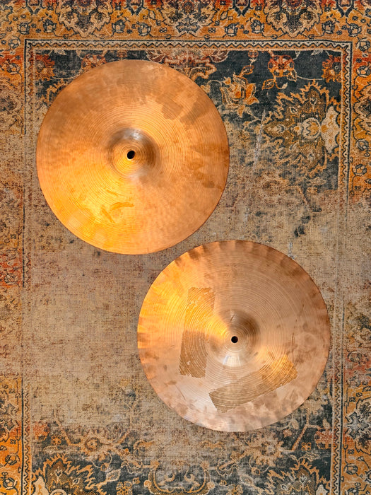 VINTAGE PAISTE 2002 SOUND EDGE Hihats 14” REAL DEAL 1977 Black Label! 994 1020 g Don’t Pay $550