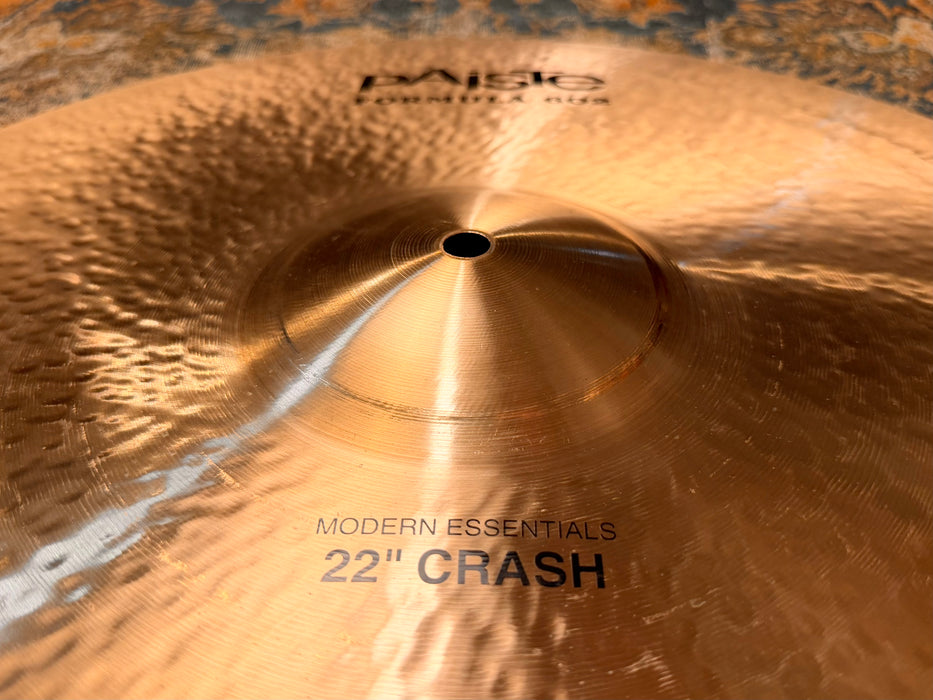 PAISTE Formula 602 Modern Essentials 22” CRASH 2514 g CLEAN Amazing Shape! Incredible. Why Pay $914?