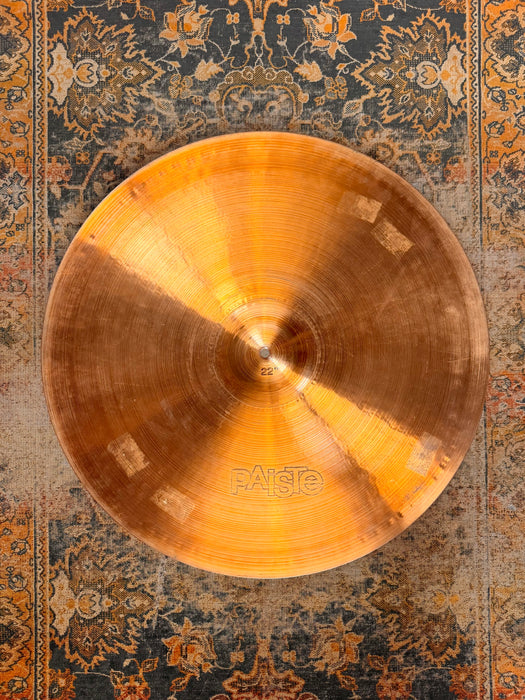 1978 Vintage Paiste 2002 Ride 22” FACTORY STAMPED! CLEAN! THE ORIGINAL! 2972 g WHY PAY $560?