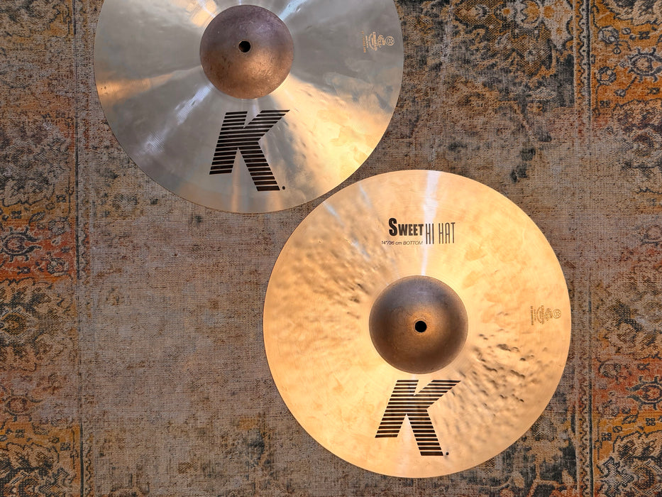 Zildjian K Sweet Hihats 14” PERFECT! Dark & Crisp! Versatile! 972 1451 g Why Pay $650?