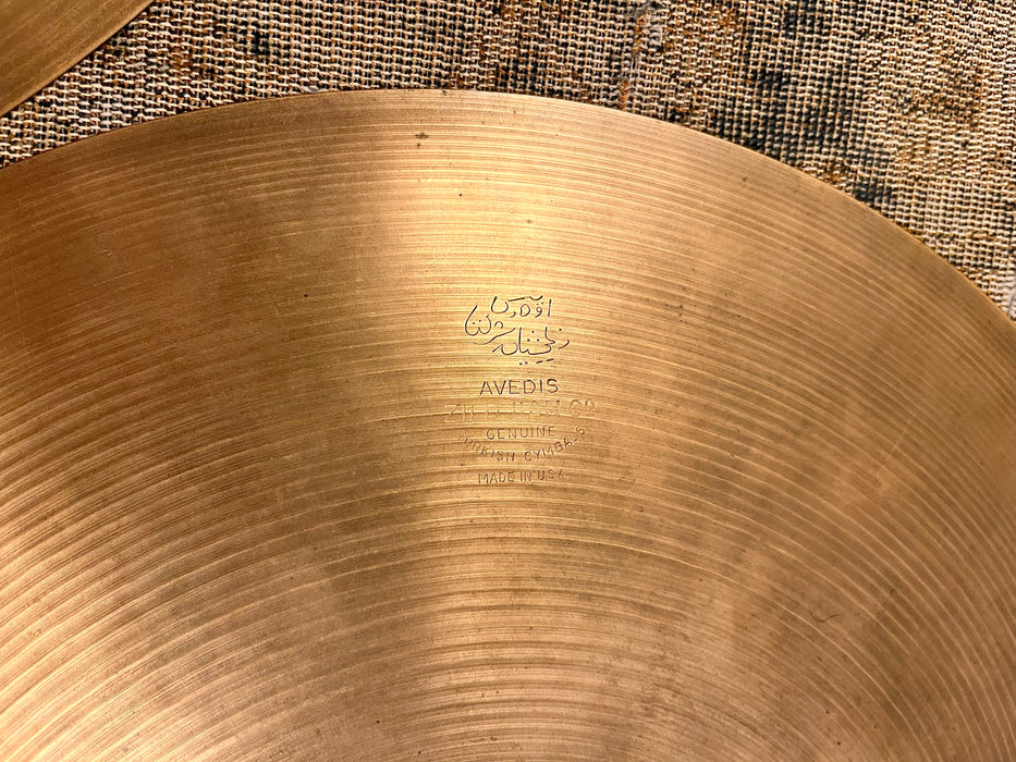 1960s Vintage Zildjian 14” Hihats PAPER THIN 810 834 g CLEAN! Light Complex! RINGO! Hand Hammered!