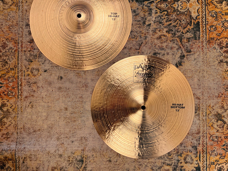 RARE Discontinued Original PAISTE TWENTY 13” Hihats 897 1204 g PERFECT! CLEAN! TIGHT CRISP