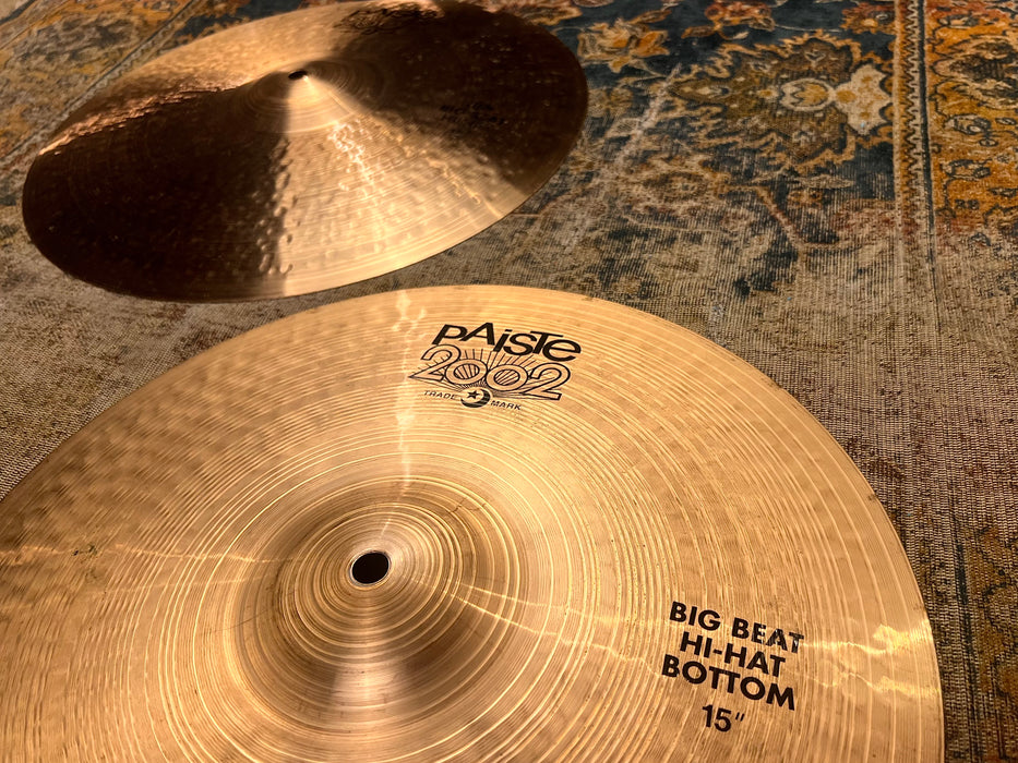 THIN PAISTE 2002 15" BIG BEAT HIHATS 802 945 g WHY PAY $480?