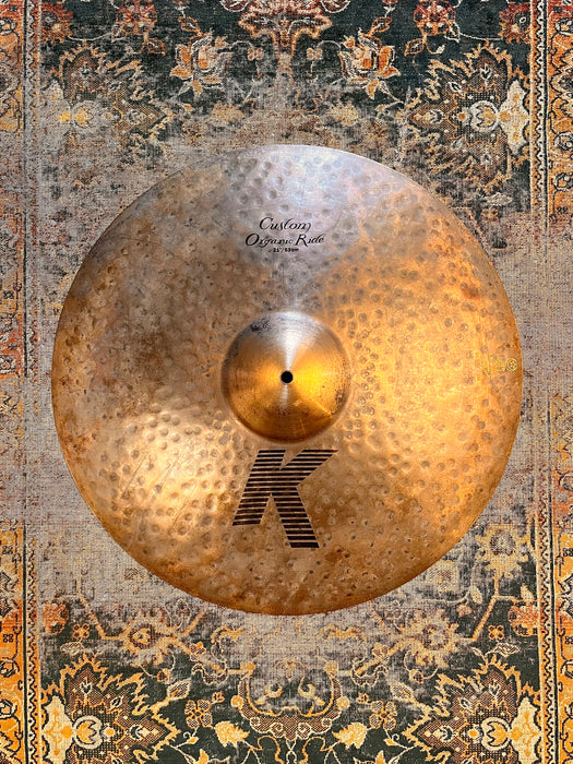 Zildjian K CUSTOM ORGANIC Ride 21” 2622 g DRY w RAW TOP & BRILLIANT UNDERSIDE! Why Pay $540?