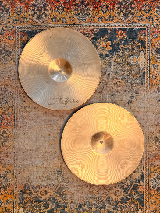 Vintage Zildjian New Beat 14” Hihats TIGHT DRY Versatile! Amazing Tone 1098 1482 g Don’t Pay $520!