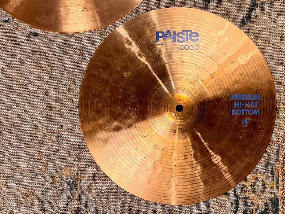 Fantastic Sounding PAISTE 2000 Medium Hihats 14” 794 1046 g Tight & Clean Semi-Complex