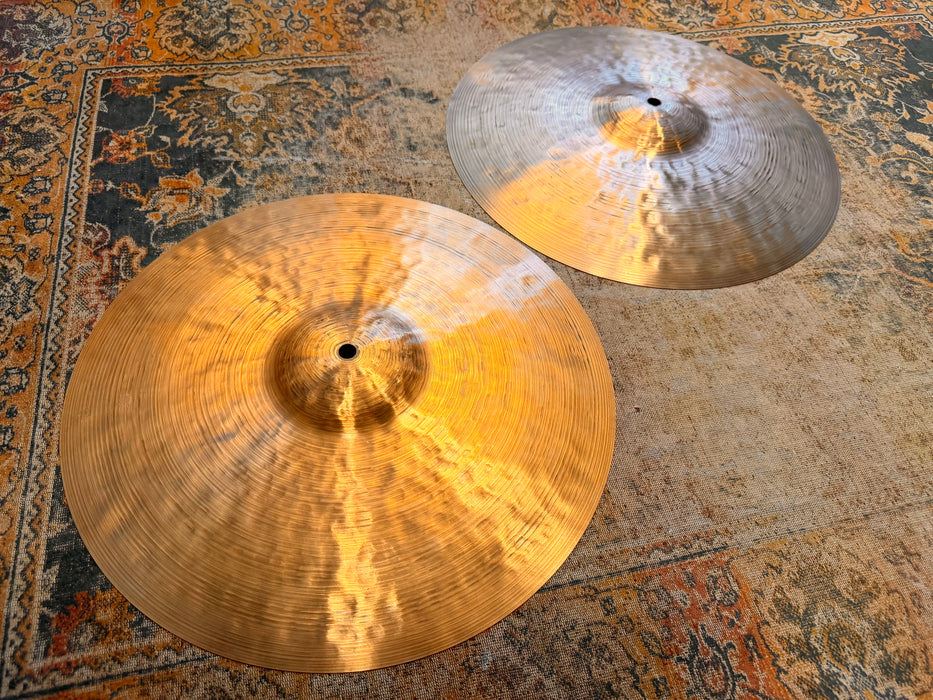 RARE Istanbul AGOP 30th Anniversary 16” Hihats PERFECT w HIGH BELL 1106 1332 g Sound Amazing!