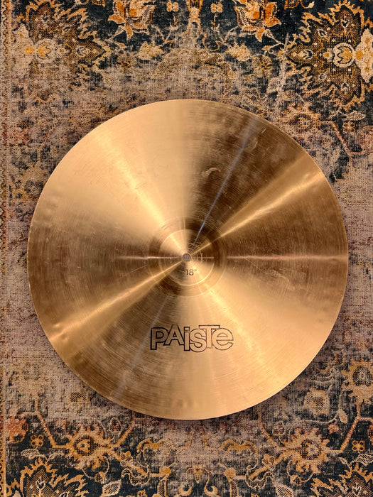 VERY RARE  Vintage Paiste SOUND CREATION 18” SHORT CRASH 1617 g Unique Bell CLEAN