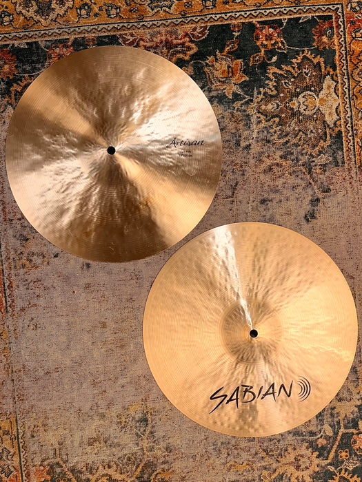 Sabian ARTISAN LIGHT Hihats 14” ONLY 842 1024 g DARK, Responsive  & Lightly Complex! Don’t Pay $900