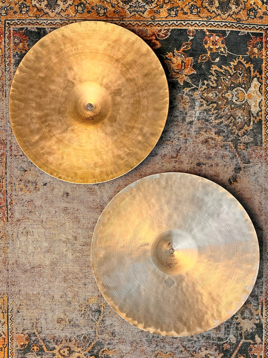 VINTAGE Zildjian ISTANBUL K HIHATS 14” 968 992 g DRY COMPLEX!! Hand hammered! REAL DEAL TURKISH Ks