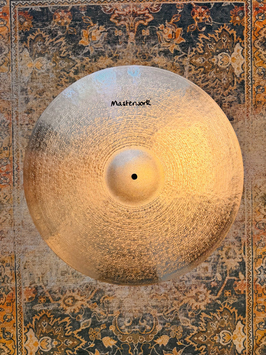 PRE AGED Paperthin Masterwork Prototype 22” Crash Ride DARK Smoky Bendable ONLY 1839 g