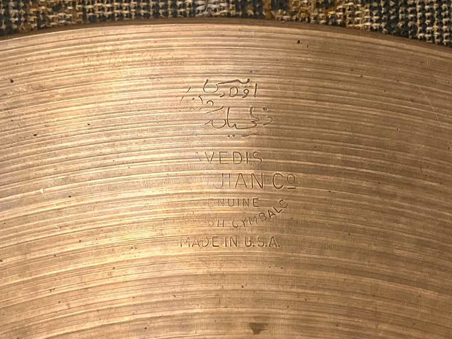 1960s Vintage Zildjian 15” EARLY NEW BEAT Hihats 1044 1498 g Light CLEAN