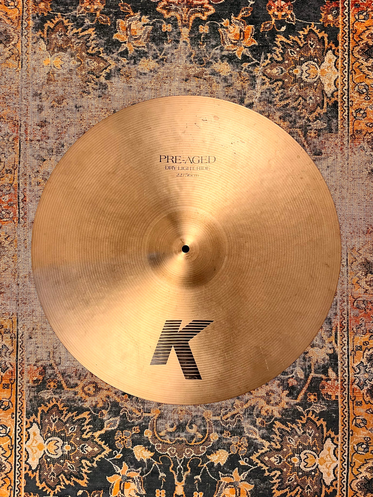 Very Rare Discontinued Zildjian K PRE AGED DRY LIGHT 22