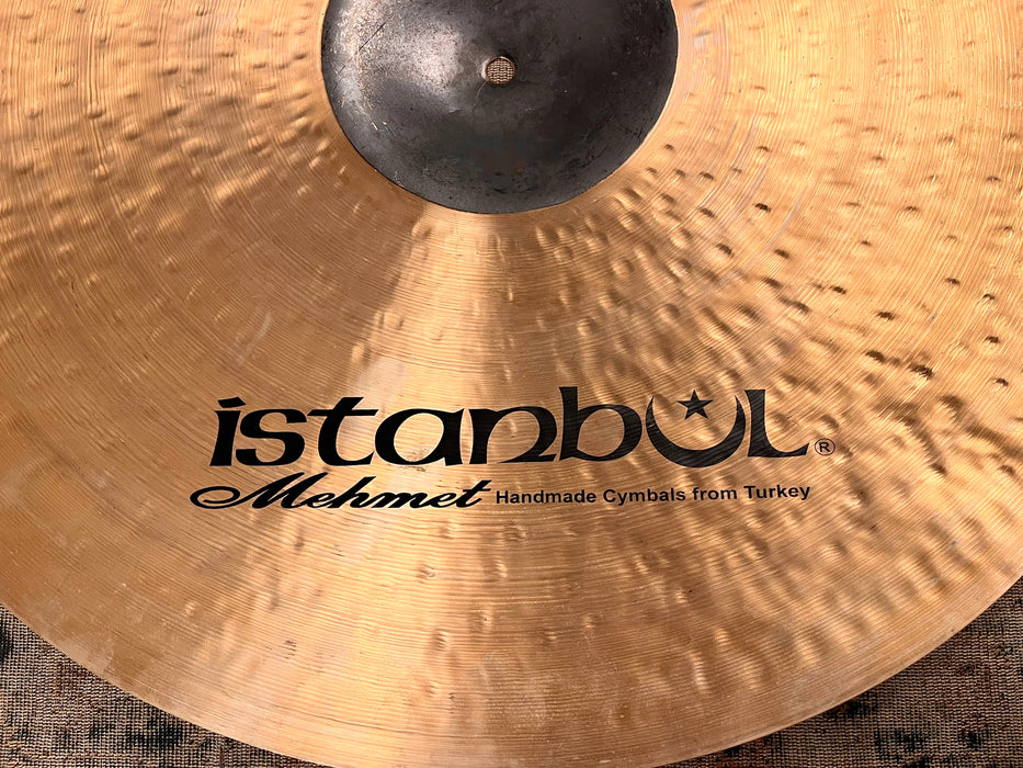 Rare 23” ISTANBUL Mehmet BLACK BELL Ride 3912 g DARK! Clean!  Raw Bell & Hand Hammered