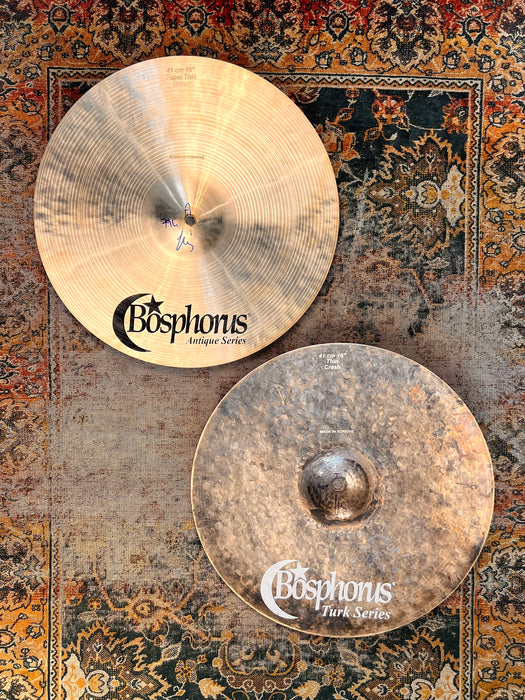 Bosphorus 16” COMBO TURK ANTIQUE Hihats 900 794 g Light PAPER THINS! Crashes! PERFECT