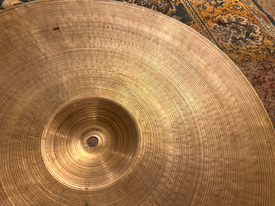 LIGHT Complex Vintage 1950s Zildjian 20” Sizzle Ride 2283 g Light Airy Tone