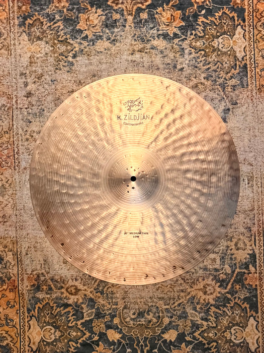 Zildjian K CONSTANTINOPLE Medium Thin LOW Ride 20” PERFECT COND! SEMI-DRY COMPLEX Crashable! 2066 g