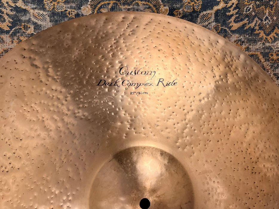 RARE Discontinued Zildjian K Custom DARK COMPLEX 21” Ride 2497 g CLEAN! Gorgeous
