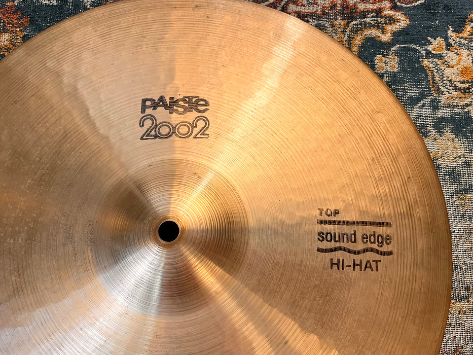 RARE Paiste 2002 BLACK LABEL 15” SOUND EDGE Hihats 1182 1234 g GREAT Shape! ICONIC!