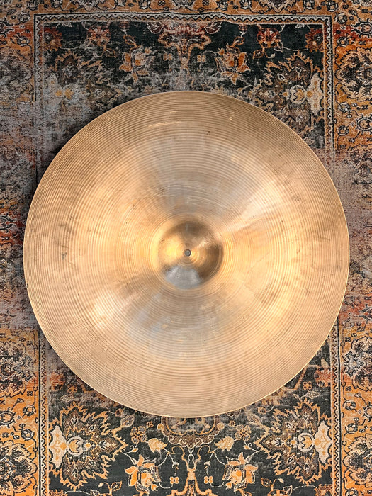 Massive Rare DARK Semi-DRY Vintage Zildjian 1960s 24” Ride Crash 3760 g GORGEOUS DARK 60 Year Old 24”