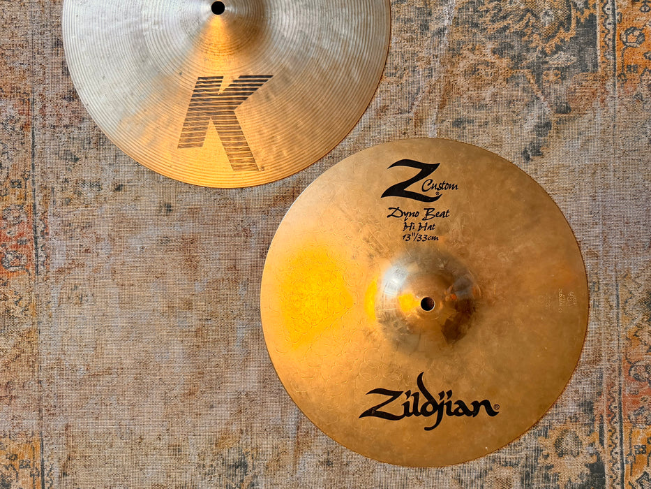 ULTRA CRISP Zildjian K/Z COMBO 13" Hihats 890 1438 g SEMI DRY! Discontinued???