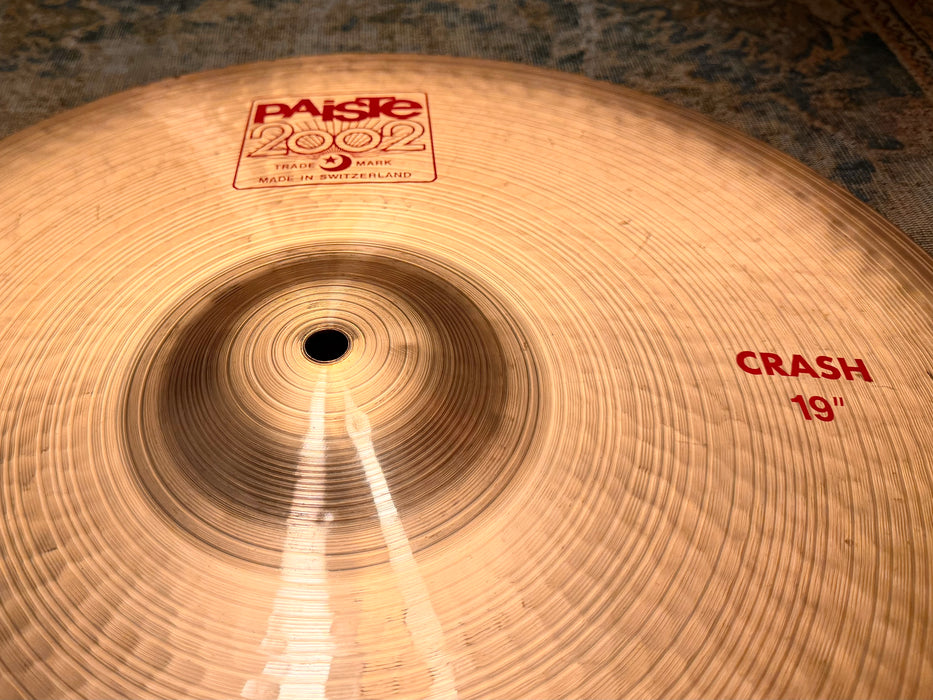 Paiste 2002 Crash 19” 1652 g Full Harder To Find 19”! WHY PAY $440??