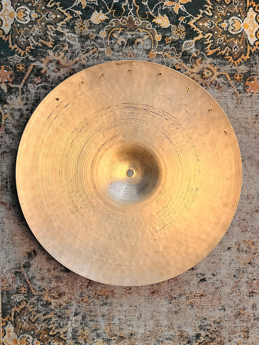 1950s VINTAGE Zildjian 18” Light Complex Crash Ride SIZZLE 1654 g ALL 8 Rivets