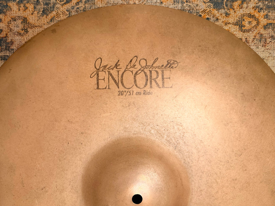 RARE Sabian Jack DeJohnette Encore Ride 20” 2426 g DRY w Light Complexity! Incredible Definition!