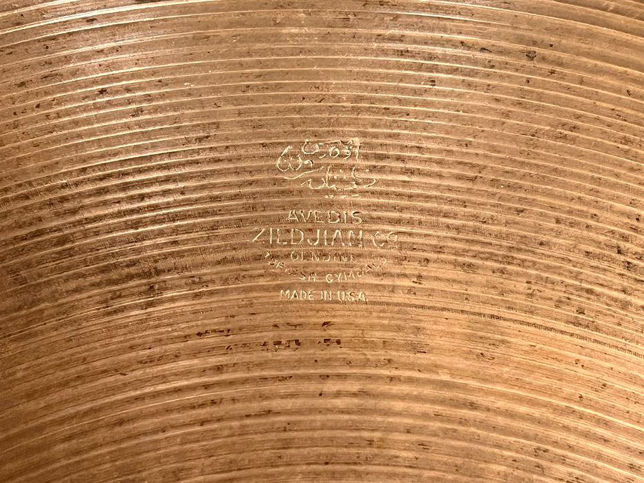 BUN E CARLOS 22” Vintage Zildjian 1960s Crash Ride 3084 g Balanced! Anointed By THE MAN!