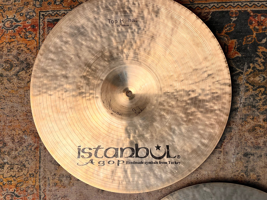 ISTANBUL AGOP 16” TRADITIONAL Hihats 1195 1480 g ULTRA WARM & DARK! EARLIER AGED Mellowed!