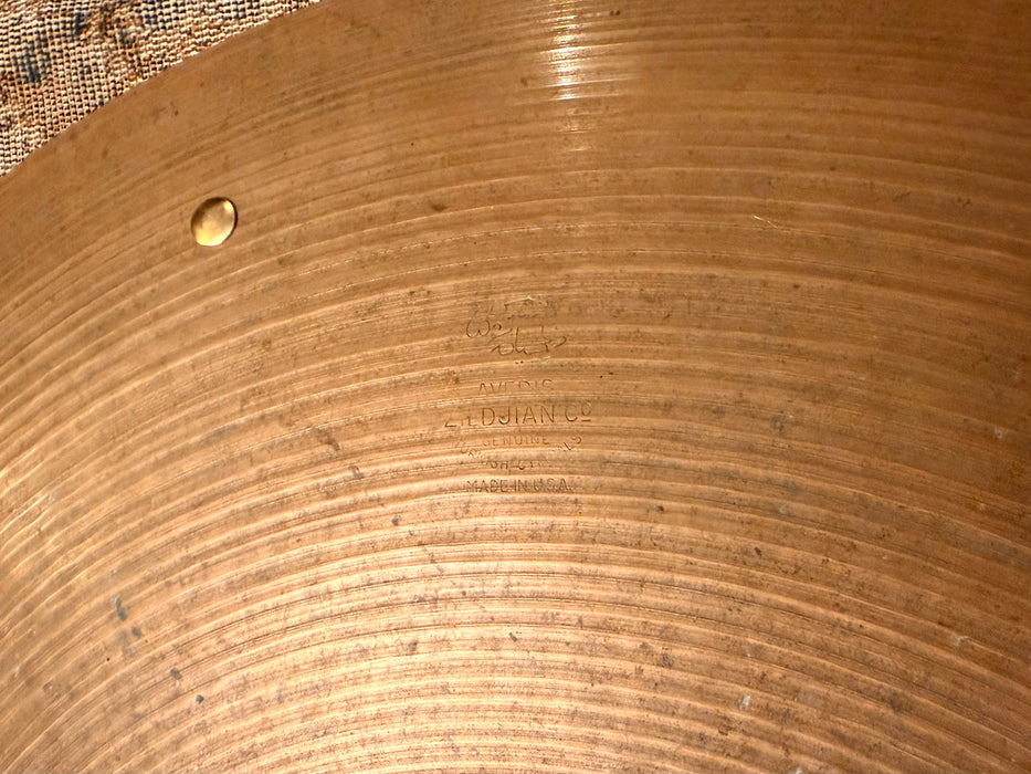 1950s Vintage Zildjian 20” Sizzle THIN Ride Crash 2095 g Beautiful Sounding! Hand Hammered