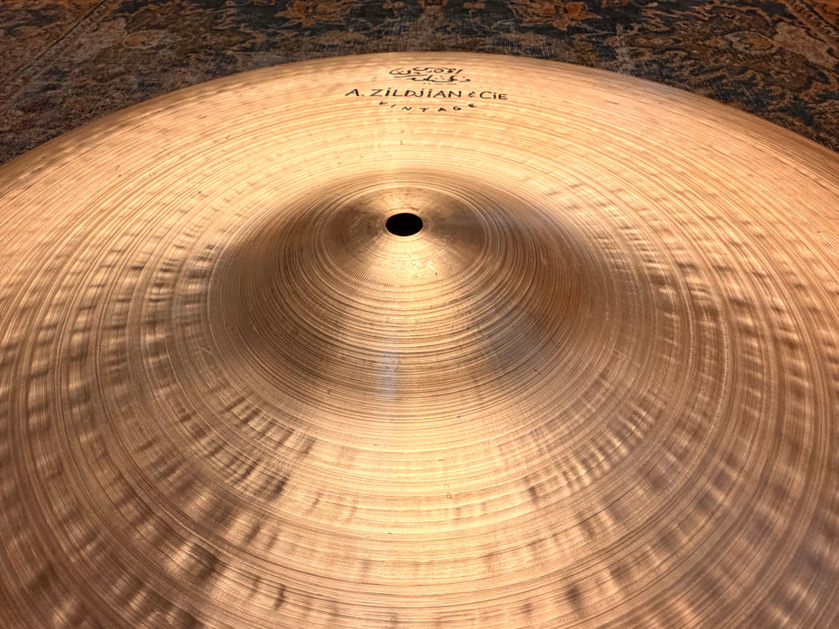 ZILDJIAN A & CIE "Vintage" 20" RIDE IMMACULATE NOS? 1st RUN! NO LONGER MADE! Smooth Clean Tone! CRASHABLE 1962 g